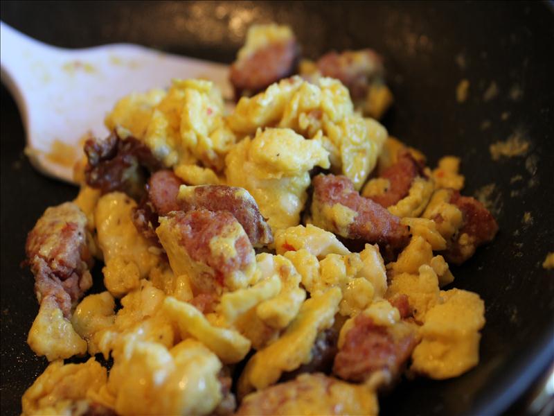 Scrambled Eggs and Sausage Breakfast Recipe - Busy Mom Recipes