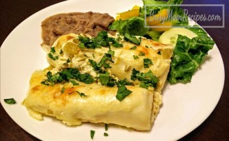 white chicken enchiladas