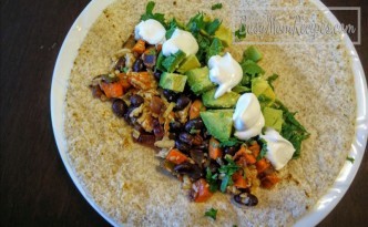 black bean and sweet potato burritos vegetarian