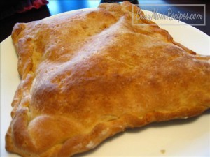 cooked calzone