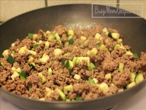 quick sloppy joes meat and zucchini