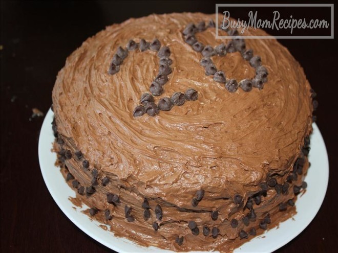 chocolate chocolate birthday cake
