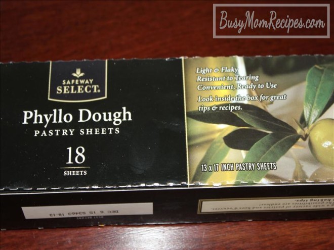Spanakopita Phyllo dough sheets