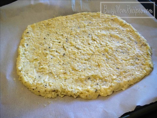 cauliflower crust without food processor