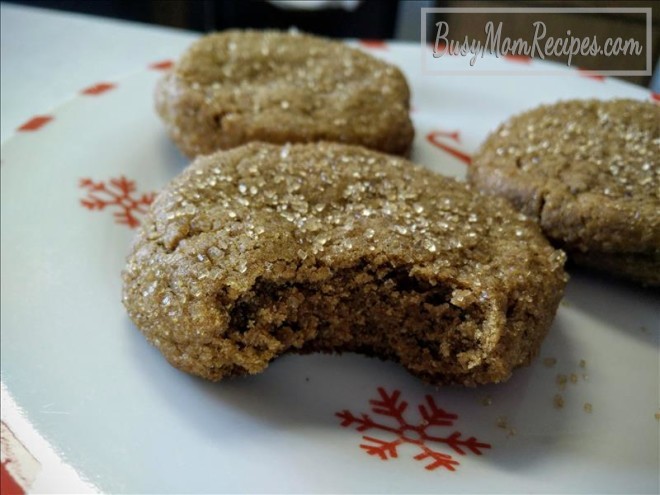 Thick Chewy Ginger Cookies