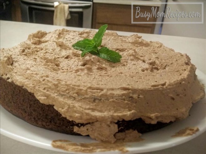 Quinoa Chocolate Cake with Whipped Cream Frosting