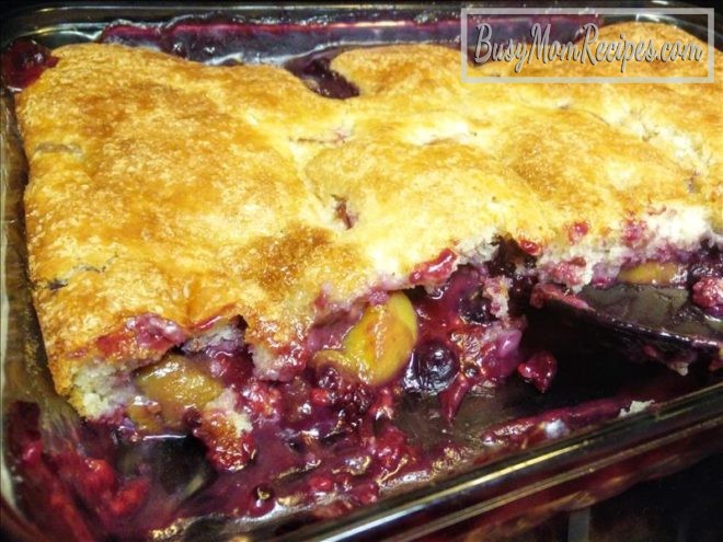 cobbler with biscuit topping